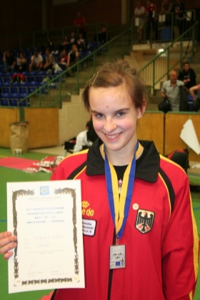 Anna-Lena Kersten: Mit vierzehn Jahren Vize-Europameisterin in der Gewichtsklasse bis 68 kg