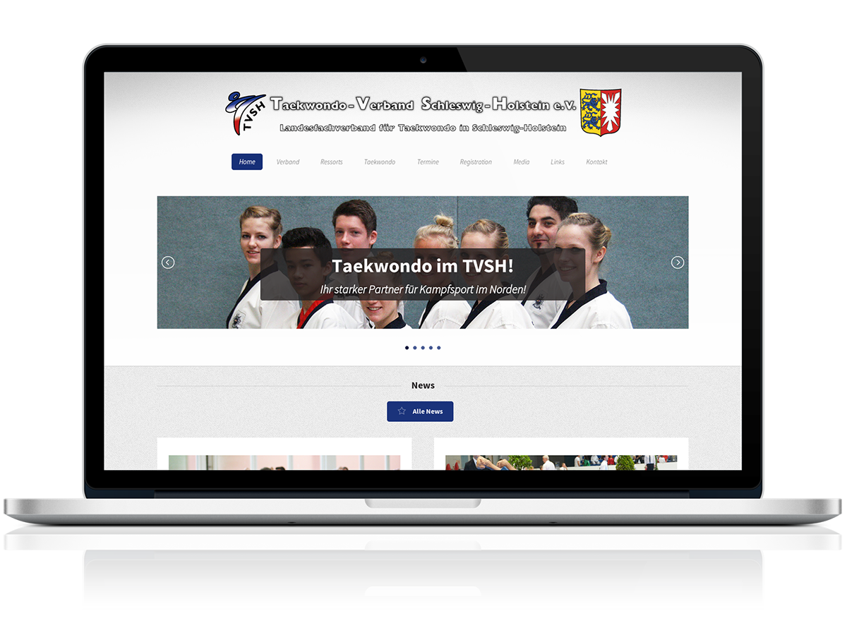TVSH-Homepage: Desktop-Version
