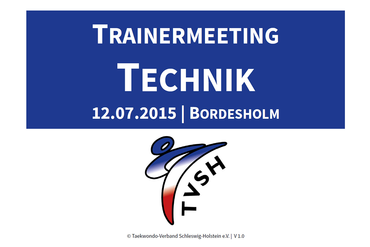 TVSH-Trainermeeting Technik